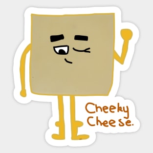 Cheeky Cheese Sticker